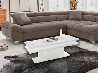 Dmora Mesa De Centro, Made In Italy, Mesa De Sal&oacute;n, 100x55h42 Cm, Color Blanco Brillante, Con Embalaje Reforzado - Dmora