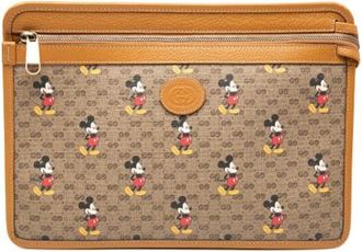 Gucci Pre-owned Clutches, female, Brown, Size: ONE SIZE Pre-owned Fabric Clutch