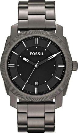 Fossil Gunmetal Analoge Horloge met Datumweergave - Heren - Horloges - Grijs - ONE Size - Accessoires