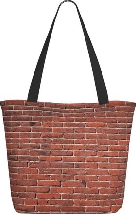 AOOEDM Red-Brick Wall Ladies Shopping Bag 13x11x7in.The Perfect ValentineS Day Gift.It Is The Best ValentineS Day Gift For Mom, Daughter, Wife,Etc
