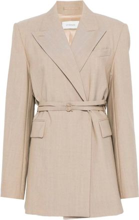 Sportmax Mujer, Chaquetas, Beige, Talla: 2XS