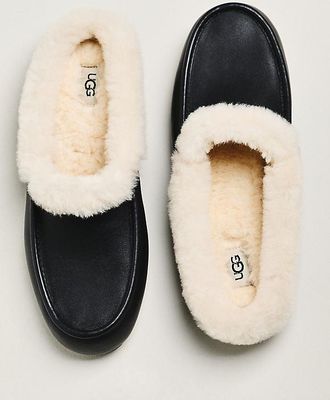 UGG Ansley Leather Mule Slippers
