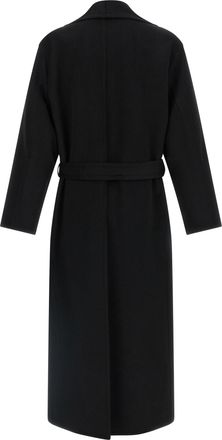 Tom Ford Mens Black Virgin Wool Coat Clothing