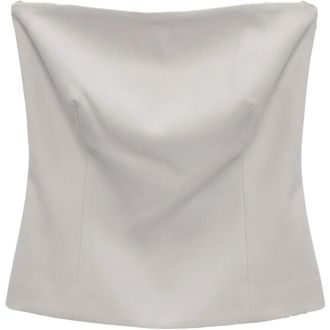 Omoda Luna Top - Dames - Tops - Grijs - Maat: S Linnen