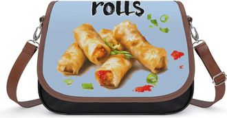 Generic Got Egg Rolls Crossbody Bags for Women Shoulder Messenger Bag Purse Handbags