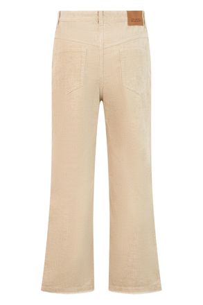 Isabel Marant Womens Flared Trousers Ecru Cotton