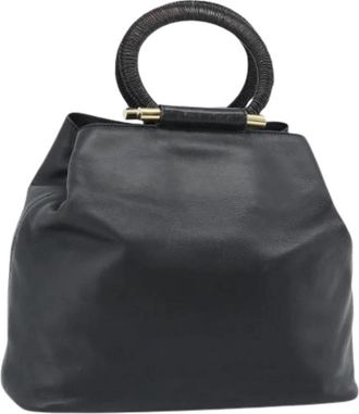Celine Pre-owned Vintage Hand Bag - Dames - Vintage Handtas - Zwart - ONE Size - Leer - Vintage