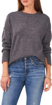Vince Camuto Gradation Crewneck Sweater in Med Heather Grey at Nordstrom, Size Small