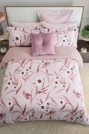 Ted Baker Cabana Cotton Duvet Cover Set in Pink | Size: King