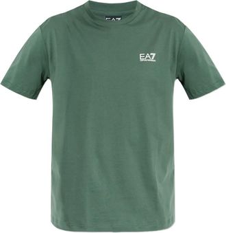 Emporio Armani logo T-shirt - Green