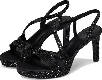 Naturalizer Abby Dress Sandals Womens Dress Sandals Black Satin : 6.5 W (C), Synthetic