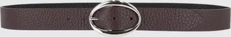 Orciani Hammered Calfskin Belt with Pin Buckle