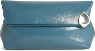 Jil Sander Jewel Ocean Lear Clutch