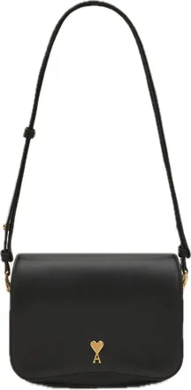 Ami Cowhide Leather Paris Bag Black ULL717-AL0208-0015