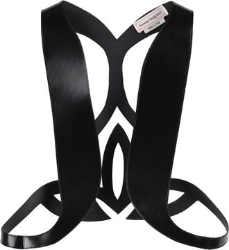 Alexander McQueen Gilet in pelle - Nero