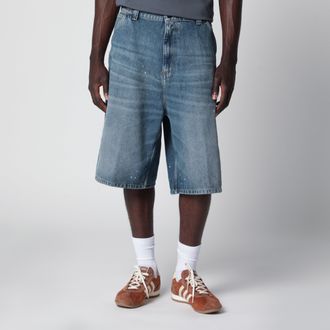 Carhartt Work in Progress Pantaloncini OG Single Knee Short in denim blu
