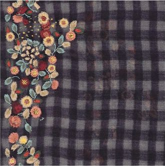 Faliero Sarti Womens Scarf Pratilia Wool-Blend Multicolour Polyester Scarfs