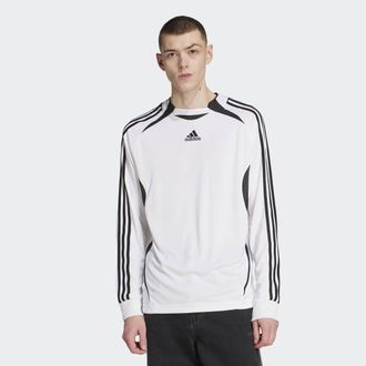 adidas T-Shirt ADIDAS ORIGINALS TEAMGEIST LS, Herren, Gr. XXL, weiss (wei&szlig;), Obermaterial: 100% Polyester, Rundhals, Shirts T-Shirt, lang&auml;rmlig, sportliches 
