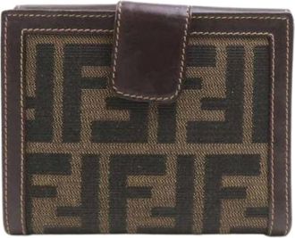 Fendi Pre-owned Wallets, female, Brown, Size: ONE SIZE Pre-owned Wallet (bi-fold)