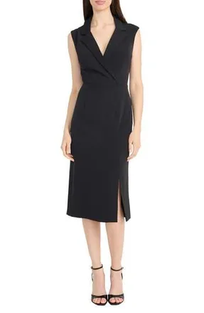 Maggy London Collared Sheath Dress in Black at Nordstrom Rack, Size 18 (Similar To 16W)