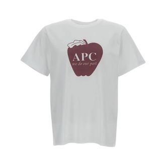 A.P.C. Hombre, Camisetas, Blanco, Talla: L