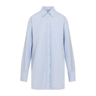 Sportmax Sportmax, Shirts, female, Blue, Size: 2XS Nespola Long Shirt