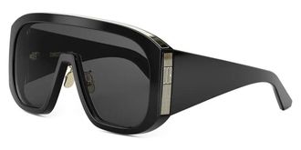 Dior DIORGRAPHIQUE M2U Smoke Shield Ladies Sunglasses CD40218U 01A