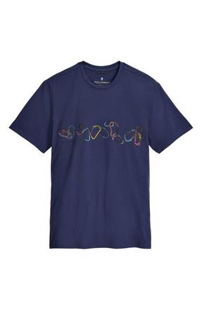 Royal Robbins RR Organic Cotton & Recycled Polyester Graphic T-Shirt in Navy Belay at Nordstrom, Size Xx-Large