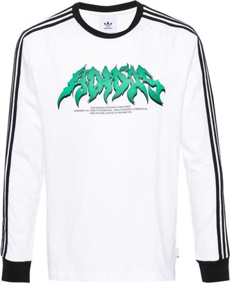 adidas 3-stripes cotton T-shirt - men - Cotton - L - White
