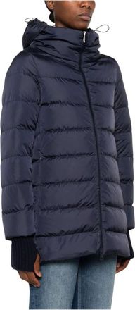 Herno Medium Down Jacket - female - Herno - Winter Jackets - Blue - XS - Jackets
