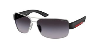 Prada PS B52S 1BC09U Mens Sunglasses Silver Size 65