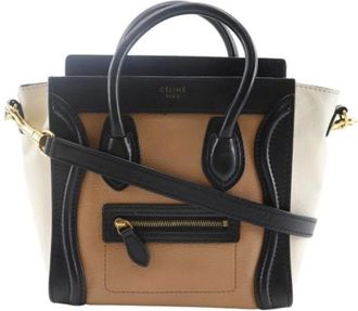 Celine Pre-owned Handbags, female, Brown, Size: ONE SIZE Pre-owned Leather celine-bags