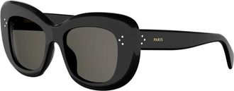 Celine Celine - 3 Dots Zonnebril - Dames - Accessoires - Zwart - Maat: 53 MM