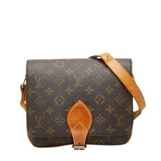 Louis Vuitton Pre-owned Cross Body Bags, female, Brown, Size: ONE SIZE Pre-owned Cartouchiere MM Shoulder Bag