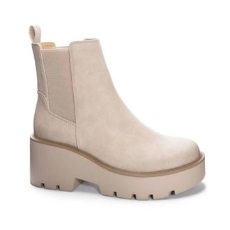 Dirty Laundry Womens Rabbit Casual Round Toe Bootie In Cream