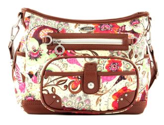Oilily cross body bag Tropical Birds S Shoulder Bag S Cream-White