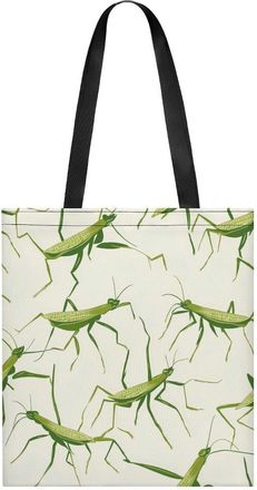 Generic Mantis Pattern Womens Tote Casual Shopping Bag Lightweight Shoulder Bags Hobos Handbag for Work Travel Daily 35x40cm