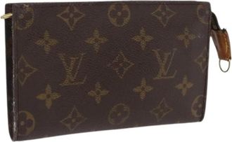 Louis Vuitton Pre-owned Vintage Canvas Clutch - Dames - Vintage Clutch - Bruin - ONE Size - Vintage