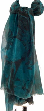 Avant Toi Womens Modal Scarf With Brushes In Irish