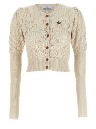 Vivienne Westwood Beige Cotton Womens Cardigan