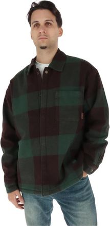 Timberland Sobrecamisa a cuadros con forro polar - Jackets - Hombre - Verde - XL