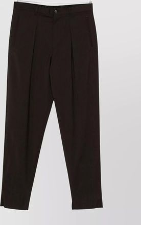 Emporio Armani straight leg trousers featuring pleated front