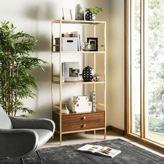Safavieh Mateo 4 Tier 1 Drawer Etagere