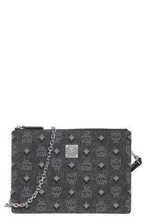 MCM Aren Wallet on a Chain in Dark Grey at Nordstrom Rack