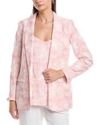 Anne Klein Open Front Shawl Collar Jacket
