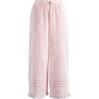 Damson Madder Lucinda Wide Leg Pants in Pink at Nordstrom Rack, Size 12 Us / 16 Uk