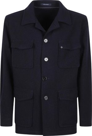 Tagliatore Milton Down Jacket - Heren - Zomerjassen - Blauw - XL - Leer - Jassen