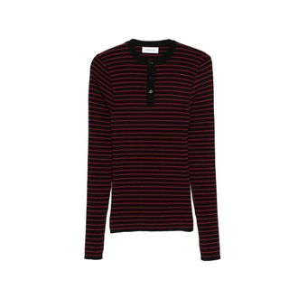 Ernest W. Baker Striped-knit Sweater