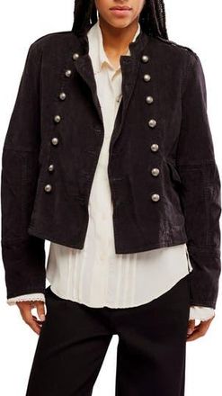 Free People Lotty Velvet Jacket in Black at Nordstrom Rack, Size Medium