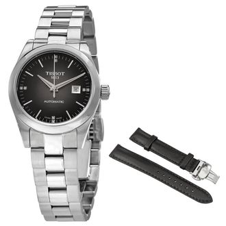Tissot T-My Lady Automatic Diamond Anthracite Dial Ladies Watch T132.007.11.066.00